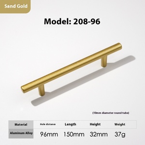 Ánh Sáng Sang Trọng Hiện Đại Lỗ Duy Nhất Phần Cứng Xử Lý Vàng Nhôm Hợp Kim Cửa Tủ Ngăn Kéo Xử Lý Đồ Nội Thất Xử Lý <span class=keywords><strong>Knobs</strong></span> - Product Image 6