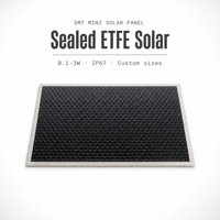 Mini panneau solaire Sunpower 0,5W 0,6W 1W 6V, module SMT à montage en surface avec ETFE laminé IP68 pour appareils IoT