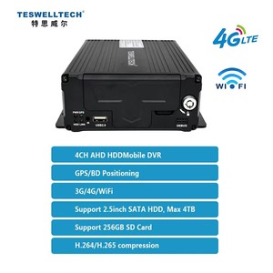 1080P AHD 4-канальный автомобильный видеорегистратор (MDVR) с жестким диском, мобильный видеорегистратор (черный ящик) - Product Image 6