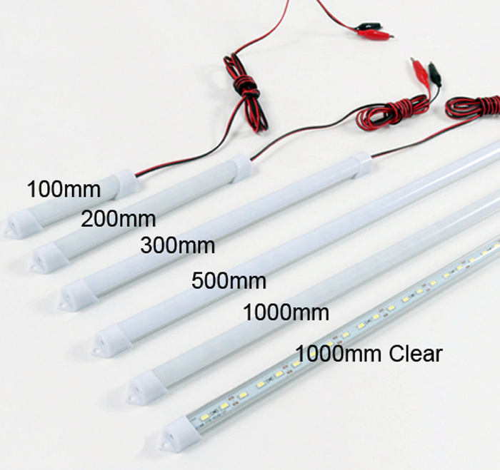 Wide Voltage 12V - 85V DC BatteryとPowered 2 Clips LED Tube Lights 36V 48V Stall Lamp