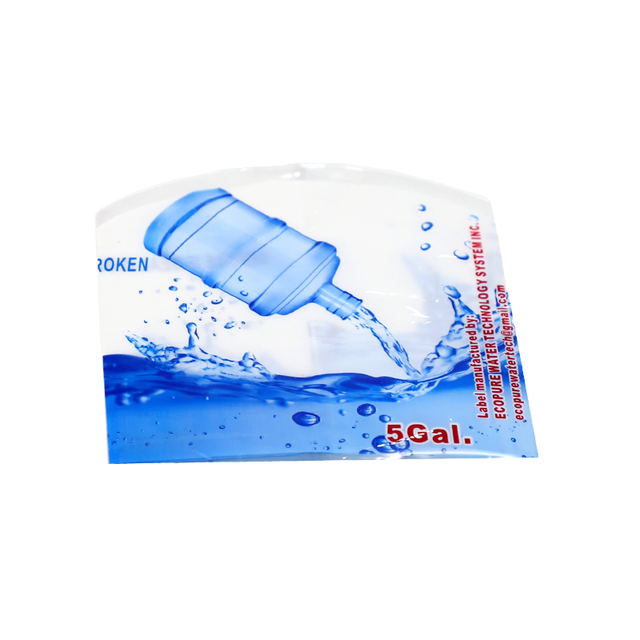 Durable PVC Shrink Labels Waterproof 5 Gallon Mineral Water Bottle Cap Umbrella Seal Packaging Labels 500pcs MOQ