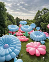 Ballon publicitaire LED lumineux en forme de fleurs, modèle gonflable à transfert thermique, impression électrique, promotionnel, très demandé