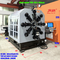 Machine de cintrage automatique CNC 2D 3D 12 axes pour barres métalliques et fils solides de 3-8 mm avec composants de base à roulement motorisé
