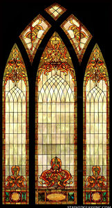 กระจกสีเคลือบเงาแบบทิฟฟานี่สั่งทำพิเศษ งานฝีมือสำหรับตกแต่งประตูและหน้าต่างห้องครัว ห้องนั่งเล่น โรงแรม และห้องน้ำ - Product Image 5