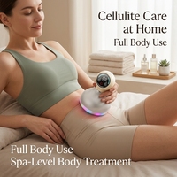 Appareil de Ventouses Intelligent Dynamique pour Soins de Santé et Beauté, Thérapie Chauffante Infrarouge, Anti-Cellulite, pour Abdomen, Jambes, Drainage Lymphatique et Gua Sha Corporel