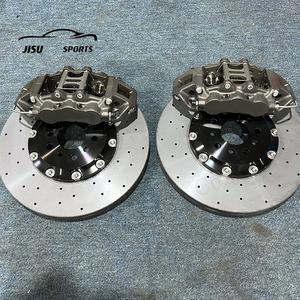 Étriers de frein forgés à 6 pistons avec kit de disques en carbone-céramique à fibres longues pour <span class=keywords><strong>Golf</strong></span> GTI EVO6 EVO10 <span class=keywords><strong>GOLF</strong></span> <span class=keywords><strong>R</strong></span> 18/19 pouces - Product Image 6