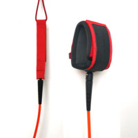 SR Surf personnalisé PVC logo droit planche de surf laisse allemand uréthane Surf laisse jambe corde surf laisse