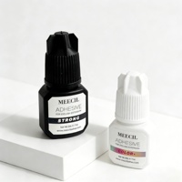 Colle adhésive professionnelle pour extensions de cils, séchage rapide, imperméable, végane, inodore, super adhérente, avec primer et accélérateur, logo personnalisé