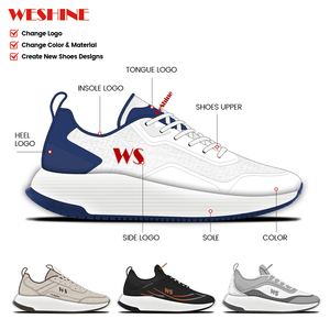Weshine Chaussures De Basketball Pour Hommes Outdoor High Top Lace Basketball Zapatillas Quanzhou Sneakers Best High Sole - Product Image 2