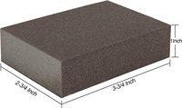 Bloc de ponçage éponge abrasive 100*70*25mm et éponge de sable à main réutilisable