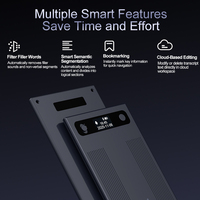 Enregistreur intelligent IA T8 64 Go avec traduction, ultra-fin, portable, à conduction osseuse, ChatGPT-4.0, longue autonomie avec écran d'affichage