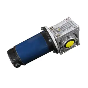 DC brush motor ZYT series DC worm reducer gear motor 160w 350w 500w DC 12v 24v 200v 220v NMRV63 gearbox