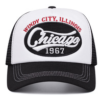 Gorra Personalizada de Chicago Windy City 1967, Bordada, con Malla Trasera, 5 Paneles, Cierre a Presión, Unisex, para Hombre y Mujer, Gorras Personalizadas OEM