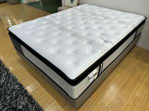 <span class=keywords><strong>Matelas</strong></span> à ressorts ensachés en latex naturel pour dormir au frais avec zones à mémoire de forme visco dans une boîte - Product Image 2