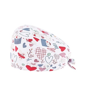 Cappelli Chirurgici Stampati in Raso Foderato alla Moda, Berretti Medici Traspiranti per Infermieri, Uomini e Donne, Uniformi Ospedaliere - Product Image 2