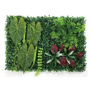 Paneles <span class=keywords><strong>de</strong></span> Hojas <span class=keywords><strong>de</strong></span> hierba Planta artificial Paneles <span class=keywords><strong>de</strong></span> pared <span class=keywords><strong>de</strong></span> hierba Fondo <span class=keywords><strong>de</strong></span> vegetación Plantas artificiales Jardín vertical Colgante verde - Product Image 5