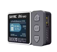 Chargeur intelligent SkyRC B6neo 1-6s pour batteries de drone RC FPV 10A 200W chargeur d'équilibre de batterie LiPo PC et matériau métallique