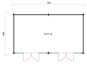 Salle de jeux de jardin de 25 m² <span class=keywords><strong>Maison</strong></span> <span class=keywords><strong>en</strong></span> bois à double porte avec table de billard ou de billard pour les amis de la famille - Product Image 4