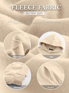 Streetwear de haute qualité, sweats à capuche unis et lourds au design personnalisé pour femmes - Product Image 5