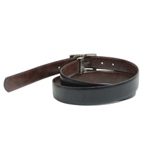 Ceinture en cuir formelle à boucle perforée avec logo personnalisé en relief pour hommes – Fabricants de ceintures en cuir – Faible MOQ