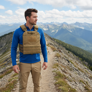 Gilet de musculation réglable personnalisable en gros, gilet tactique multifonctionnel de protection corporelle Molle - Product Image 4