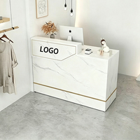 Meubles de salon modernes en gros, comptoir de réception pour salon de beauté, comptoir de caisse pour salon de manucure, logo gratuit