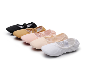 Chaussures de <span class=keywords><strong>danse</strong></span> à semelle souple pantoufles de Ballet élastiques sans cordon chaussures de Ballet classiques pour enfants femme toile griffe de chat <span class=keywords><strong>danse</strong></span> de Ballet - Product Image 2