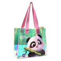 Sac fourre-tout tendance en PVC, grand format, coloré, motif dessin animé, personnalisé, pour accessoires vestimentaires, modèle LJ-005