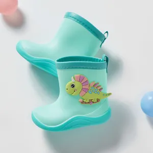 Wholesale baby gumboots waterproof toddler girl rain shoes children's rubber boots for kids