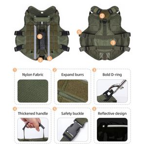 Arnés Táctico para Perros Grandes, Arnés Resistente Antitirones con Asa, Ajustable y Reflectante, Chaleco para Perros Grandes como Pastor Alemán - Product Image 5