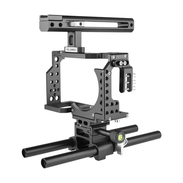 YELANGU CA7 Camera Cage for Sony A7 Series (A7K, A7II, A7III, A7SII, A7RIII, A7RII, A7X) and Other Compatible Cameras.