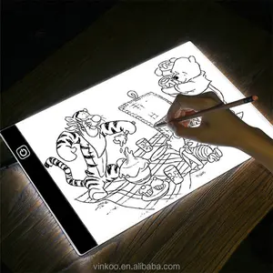 LED Kunst handwerklich Augen schutz-Display Grafik Tablet Verfolgung Licht Pad für Künstler Animationsdesign mit Skala
