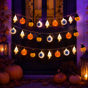 Guirlandes lumineuses LED décoratives pour Halloween, alimentées par DC5V, pour la décoration intérieure et extérieure, fêtes, vente en gros, OEM - Product Image 6