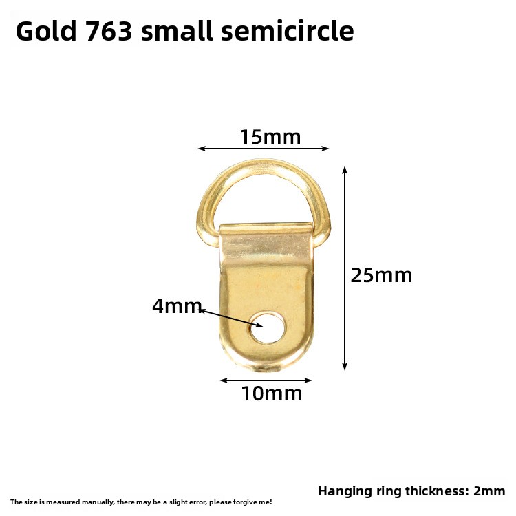 Golden small semicircle/without screws