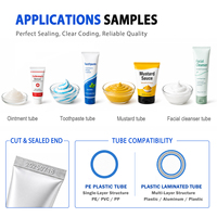 Machine de remplissage et de scellage semi-automatique de tubes en plastique pour aliments, sauces, condiments, machine de remplissage et de scellage de tubes pour sauce moutarde