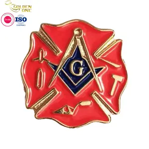 Offre Spéciale broches personnalisées nouveau Design impression Logo Badge Freemason métal émail épingle à revers pour hommes