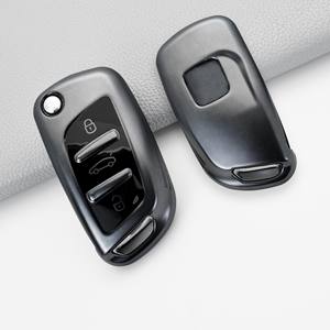 Accessoires de voiture TPU Flip Car Key Folding Cover Matte Gunmetal Key Shell Case Cover Convient pour Peugeot <span class=keywords><strong>Citroen</strong></span> - Product Image 2