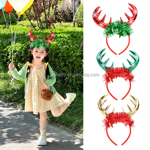 High Quality 2025 Christmas Hats <b>Red</b> Hairband News <b>Ornaments</b> for Festive Party Decorations - Product Image 5