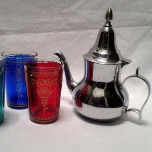 Juego de Té Tradicional Marroquí de Metal Ecológico al por Mayor - Product Image 1