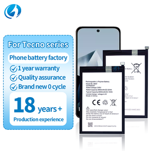 بطارية هاتف لأجهزة تكنو سبارك 5 و6 وإير و10 و20 برو بلس وجو 2023 وكامون 12 و17 و19 برو و30 و40 وبوب 2+ و4 و5 و6 وبوفا نيو 2 و3 وKC8 وCC6 وLB8 وKF6 - Product Image 1