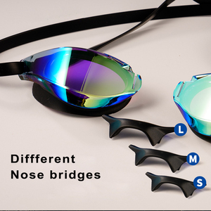 Gafas <span class=keywords><strong>de</strong></span> Natación Profesionales YL100 para Competición, Antivaho, Visión HD, Protección UV, Diseño Aerodinámico, Reduce la Resistencia al <span class=keywords><strong>Agua</strong></span>, 3 Puente Nasales - Product Image 3