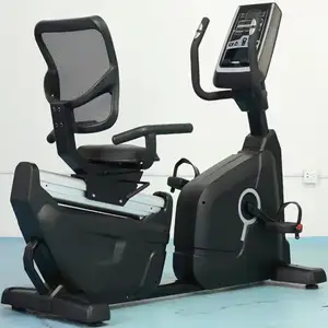 Peralatan gym komersial otot aerobik dalam ruangan, mesin ASJ-9315 kardio magnetik sepeda Recumbent elektrik