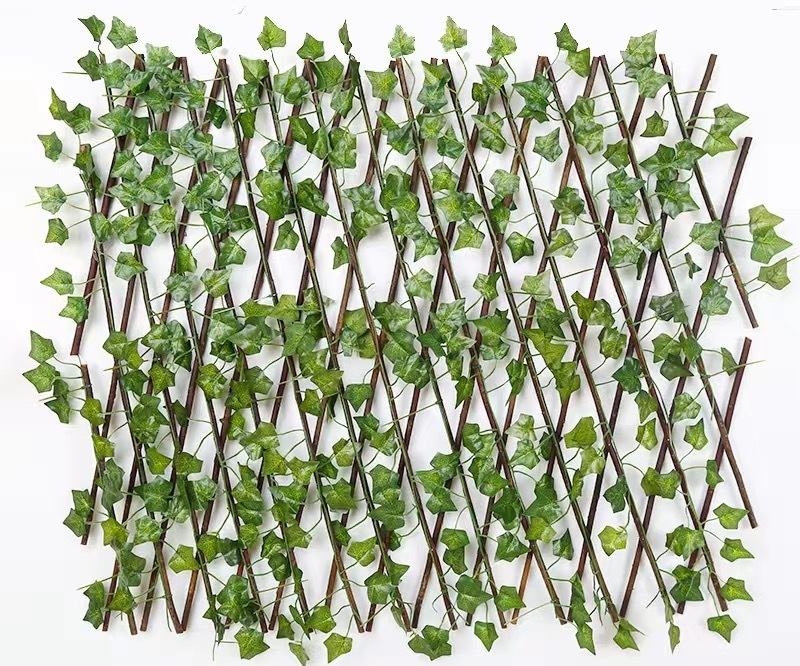 Petite clôture en bois de feuilles de lierre de Boston 0,7 m