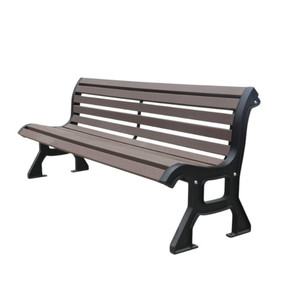 Panchina Urbana in Composito <span class=keywords><strong>Legno</strong></span>-Plastica per Arredo Urbano, Seduta per Parchi Pubblici e Giardini - Product Image 4