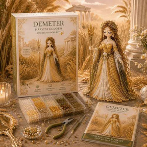 Kit de poupée en perles 3D à faire soi-même, ensemble complet d'artisanat en perles fait main avec outils, <span class=keywords><strong>livre</strong></span> d'instructions, ornement pour la maison, kit d'artisanat artistique DIY - Product Image 3