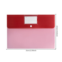 Porta Tarjetas de Visita Mate de PP con Cierre de Presión, Carpeta de Documentos A4, Bolsa de Archivo Impermeable Colorida con Cierre a Presión