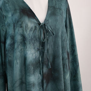 Loriya Manufacture 2026 Dernières robes islamiques pour femmes, robes imprimées à ouverture frontale avec nœud papillon, Abaya Dubaï, Eid Ramadan - Product Image 6