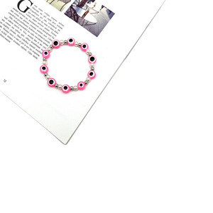 Bracelet Perle Œil Bleu, Design Œil Maléfique, Élastique, Style Ethnique Tendance, Bijou Coloré, Cadeau Unisexe, Perle d'Imitation, Origine Yiwu - Product Image 4
