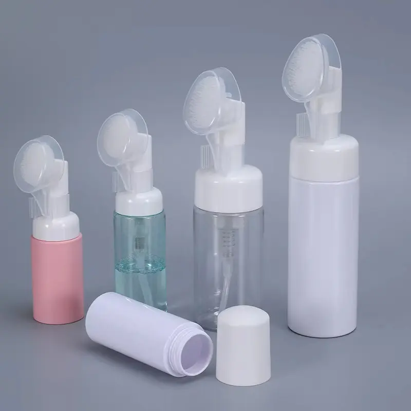 Onloction-dispensador de jabón redondo de plástico para mascotas, botella de espuma de 50ml, 60ml, 80ml, para viaje