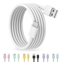 Couleur colorée doux tpe matériel charge rapide 3A 3 pieds 6 pieds 10 pieds type c câble de chargeur usb c pour iphone 15 16 pro max